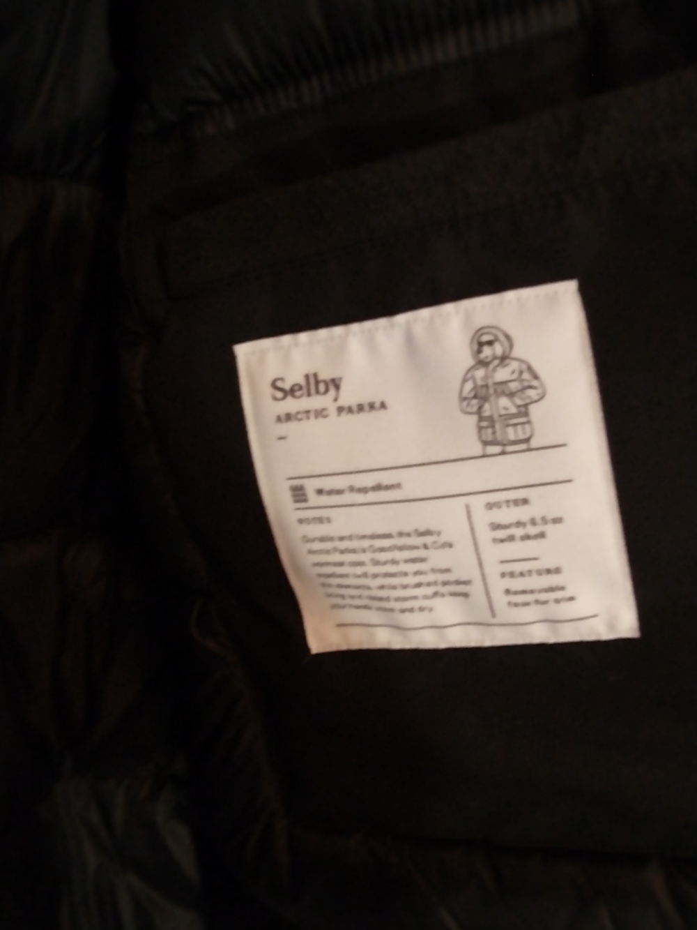 Goodfellow & Co Selby Black Arctic Parka with Faux-Fur Trimmed Hood Mens L - Picture 9 of 14